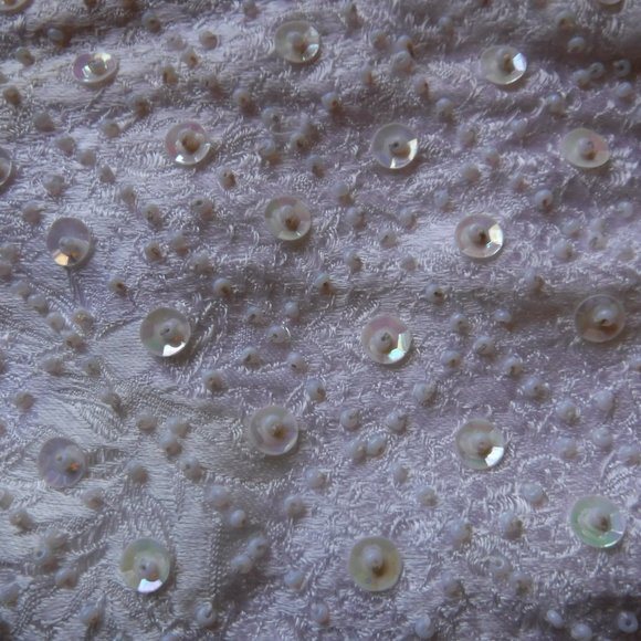 Vintage Sequin and Beaded Satin Evening Bag - Picture 5 of 5